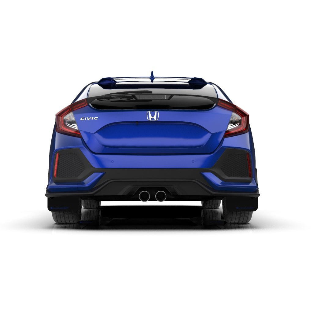 Rally Armor UR Black Mud Flap w/ Dark Grey Logo Honda Civic Si 2016-2019-MF50-UR-BLK/DGRY-MF50-UR-BLK/DGRY-Mudflaps-Rally Armor-JDMuscle