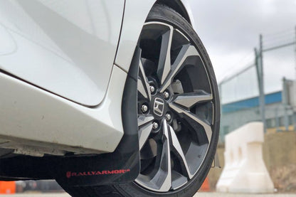 Rally Armor UR Black Mud Flap w/ Dark Grey Logo Honda Civic Si 2016-21 | MF50-UR-BLK/DGRY - JDMuscleMudflapsralMF50-UR-BLK/DGRY