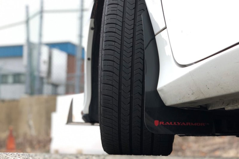 Rally Armor UR Black Mud Flap w/ Dark Grey Logo Honda Civic Si 2016-21 | MF50-UR-BLK/DGRY - JDMuscleMudflapsralMF50-UR-BLK/DGRY