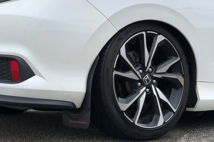 Rally Armor UR Black Mud Flap w/ Dark Grey Logo Honda Civic Si 2016-21 | MF50-UR-BLK/DGRY - JDMuscleMudflapsralMF50-UR-BLK/DGRY