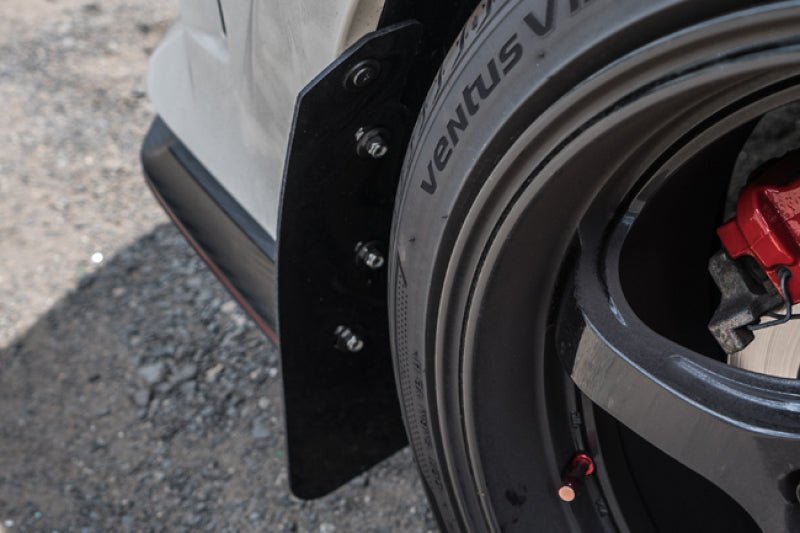 Rally Armor UR Black Mud Flap w/ Dark Grey Logo Honda Civic Type R 2017-21 | MF47-UR-BLK/DGRY - JDMuscleMudflapsralMF47-UR-BLK/DGRY