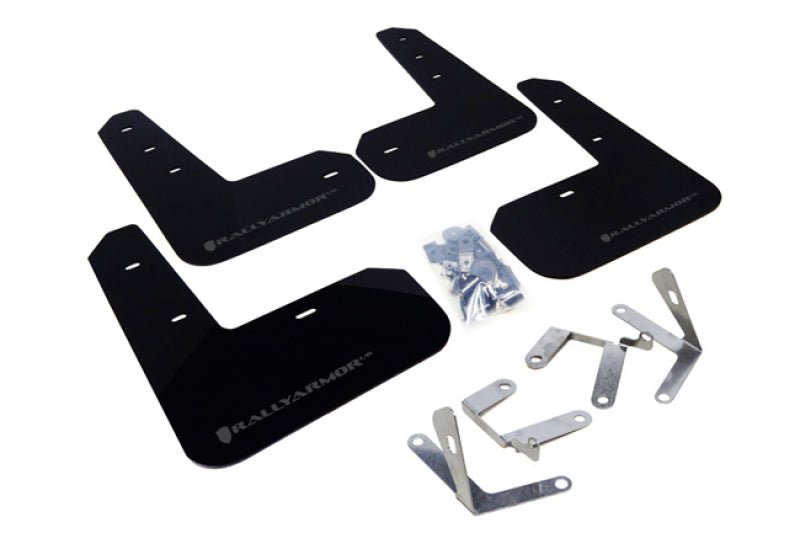 Rally Armor UR Black Mud Flap w/ Grey Logo Scion FR-S 2013-2016 / Subaru BRZ 2013+ | MF23-UR-BLK/GRY - JDMuscleMudflapsralMF23-UR-BLK/GRY