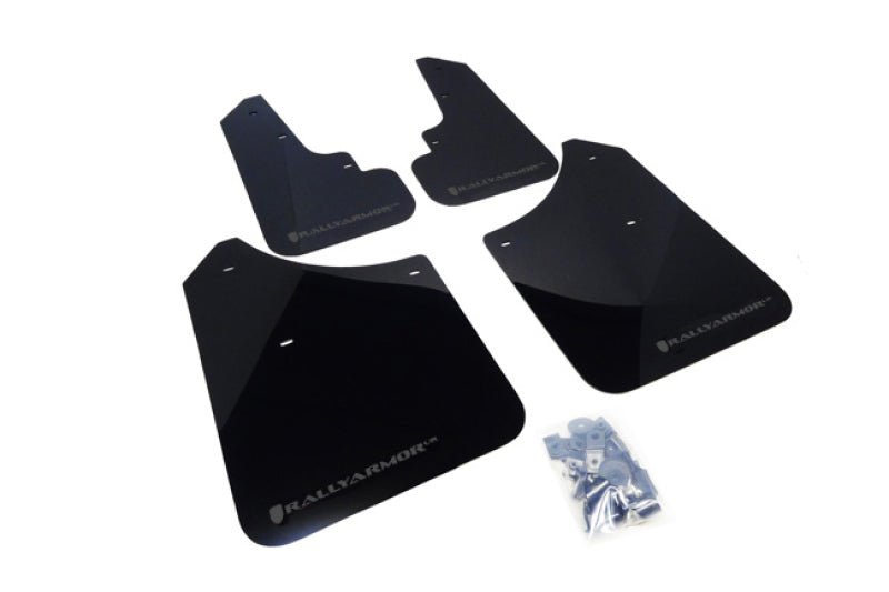 Rally Armor UR Black Mud Flap w/ Grey Logo Subaru Forester 2003-2008 | MF5-UR-BLK/GRY - JDMuscleMudflapsralMF5-UR-BLK/GRY