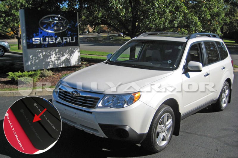 Rally Armor UR Black Mud Flap w/ Grey Logo Subaru Forester 2009-2013 | MF11-UR-BLK/GRY - JDMuscleMudflapsralMF11-UR-BLK/GRY
