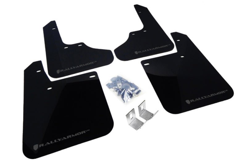 Rally Armor UR Black Mud Flap w/ Grey Logo Subaru Impreza 1993-2001 | MF2-UR-BLK/GRY - JDMuscleMudflapsralMF2-UR-BLK/GRY