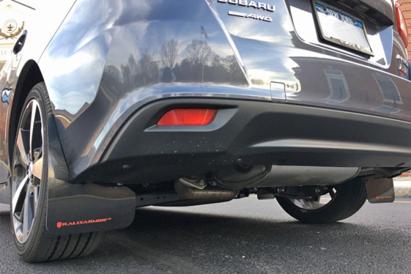 Rally Armor UR Black Mud Flap w/ Grey Logo Subaru Impreza 2017-2022 | MF45-UR-BLK/GRY - JDMuscleMudflapsralMF45-UR-BLK/GRY