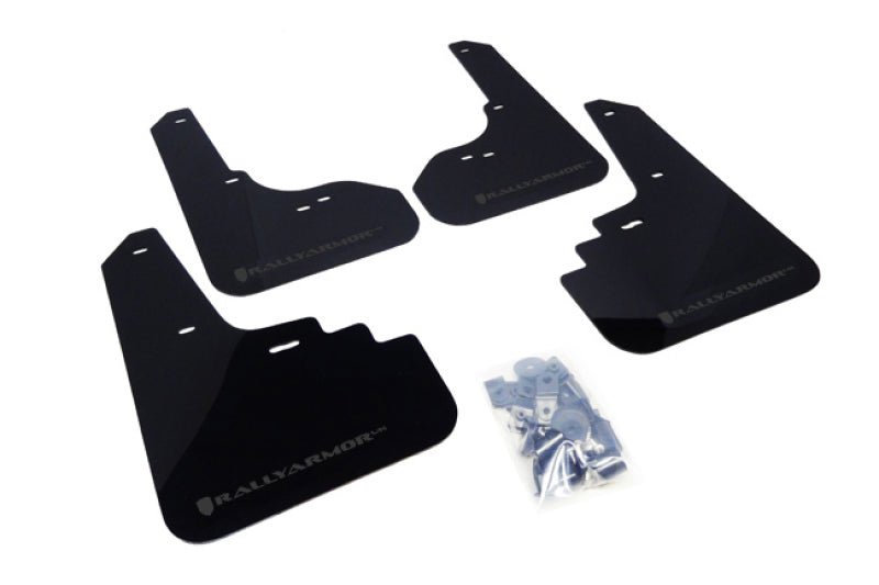 Rally Armor UR Black Mud Flap w/ Grey Logo Subaru Legacy 2005-2009 | MF4-UR-BLK/GRY - JDMuscleMudflapsralMF4-UR-BLK/GRY