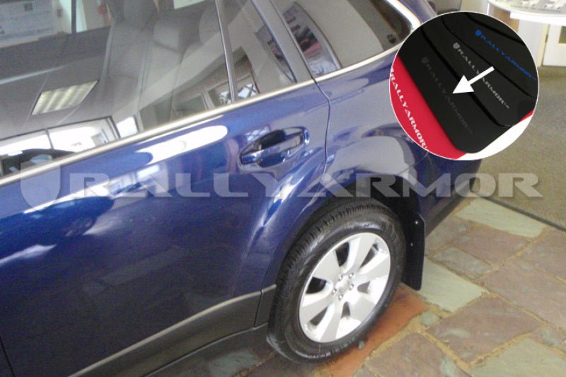 Rally Armor UR Black Mud Flap w/ Grey Logo Subaru Outback 2010+ | MF16-UR-BLK/GRY - JDMuscleMudflapsralMF16-UR-BLK/GRY