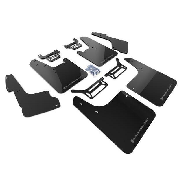 Rally Armor UR Black Mud Flap w/ Grey Logo Toyota 4Runner 2012-2019