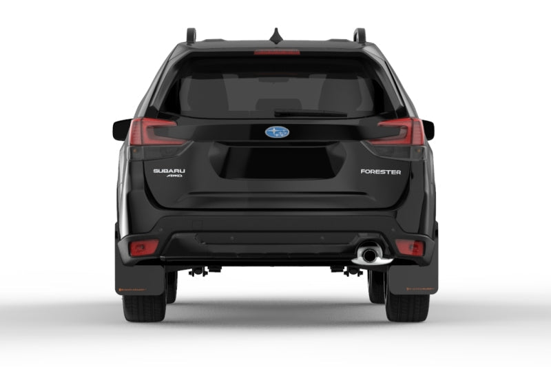 Rally Armor UR Black Mud Flap w/ Orange Logo Subaru Forester 2019-21 | MF52-UR-BLK/OR - JDMuscleMudflapsralMF52-UR-BLK/OR