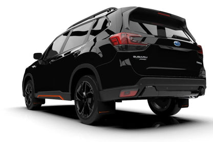 Rally Armor UR Black Mud Flap w/ Orange Logo Subaru Forester 2019-21 | MF52-UR-BLK/OR - JDMuscleMudflapsralMF52-UR-BLK/OR