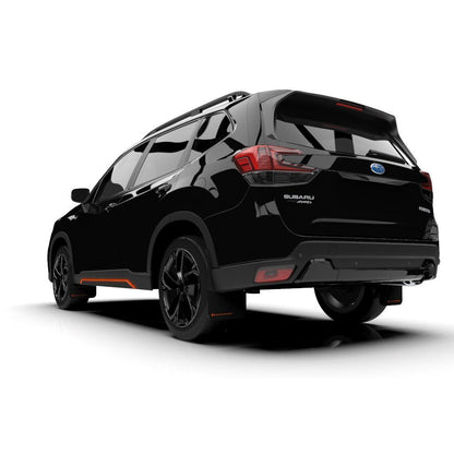 Rally Armor UR Black Mud Flap w/ Orange Logo Subaru Forester 2019+-MF52-UR-BLK/OR-MF52-UR-BLK/OR-Mudflaps-Rally Armor-JDMuscle