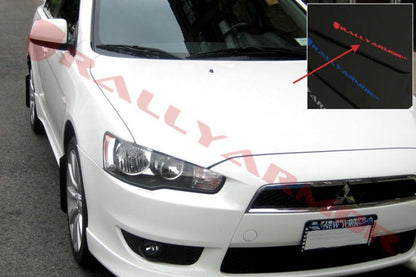 Rally Armor UR Black Mud Flap w/ Red Logo Mitsubishi Lancer 2007-2017 | MF8-UR-BLK/RD - JDMuscleMudflapsralMF8-UR-BLK/RD