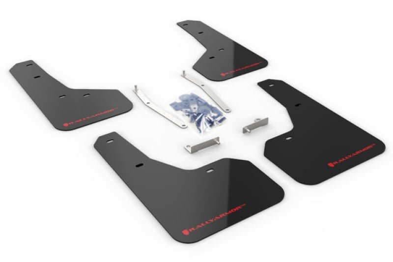 Rally Armor UR Black Mud Flap w/ Red Logo Subaru Forester 2019-21 | MF52-UR-BLK/RD - JDMuscleMudflapsralMF52-UR-BLK/RD