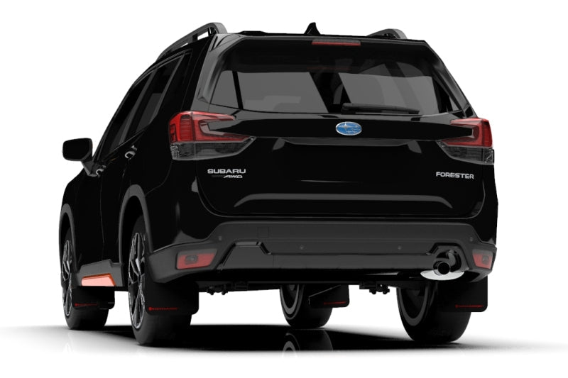 Rally Armor UR Black Mud Flap w/ Red Logo Subaru Forester 2019-21 | MF52-UR-BLK/RD - JDMuscleMudflapsralMF52-UR-BLK/RD