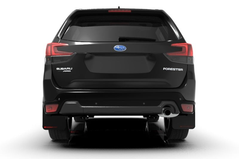 Rally Armor UR Black Mud Flap w/ Red Logo Subaru Forester 2019-21 | MF52-UR-BLK/RD - JDMuscleMudflapsralMF52-UR-BLK/RD
