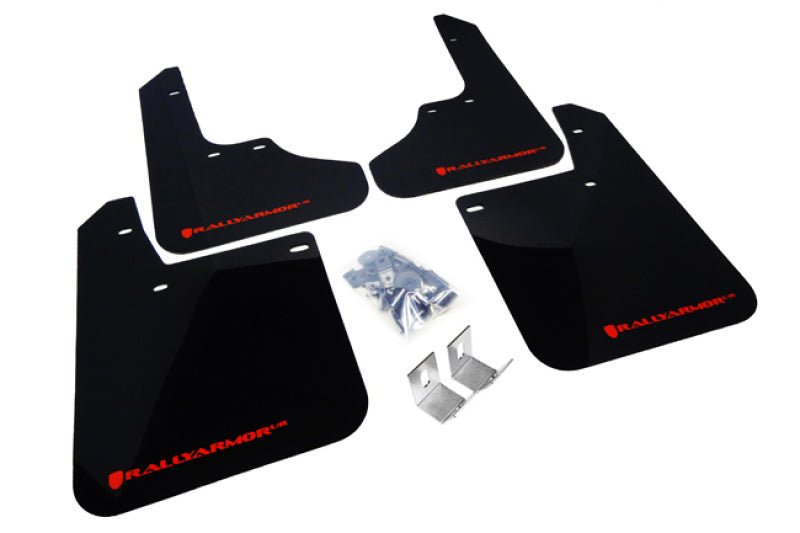 Rally Armor UR Black Mud Flap w/ Red Logo Subaru Impreza 1993-2001 | MF2-UR-BLK/RD - JDMuscleMudflapsralMF2-UR-BLK/RD