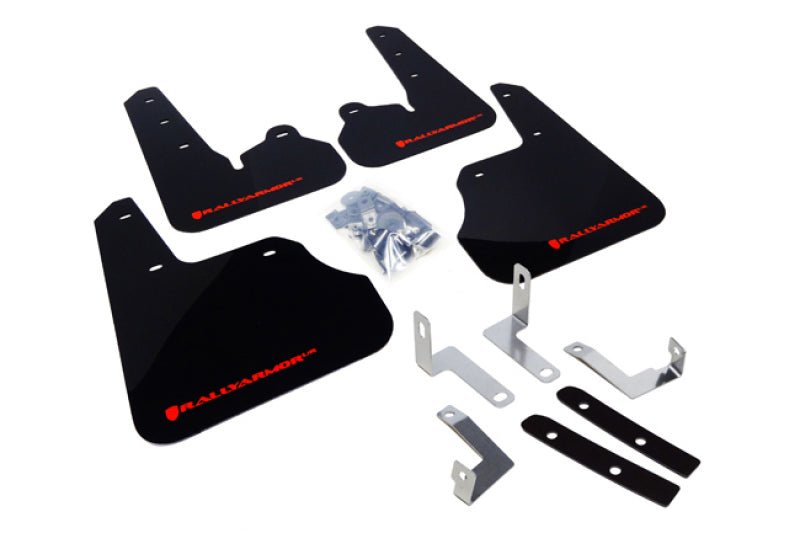 Rally Armor UR Black Mud Flap w/ Red Logo Subaru Impreza 2012-2016 | MF22-UR-BLK/RD - JDMuscleMudflapsralMF22-UR-BLK/RD