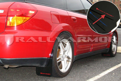 Rally Armor UR Black Mud Flap w/ Red Logo Subaru Legacy 2005-2009 | MF4-UR-BLK/RD - JDMuscleMudflapsralMF4-UR-BLK/RD