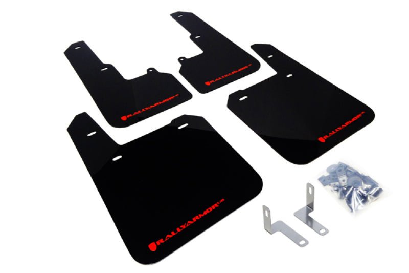 Rally Armor UR Black Mud Flap w/ Red Logo Subaru Outback 15-2019 | MF36-UR-BLK/RD - JDMuscleMudflapsralMF36-UR-BLK/RD