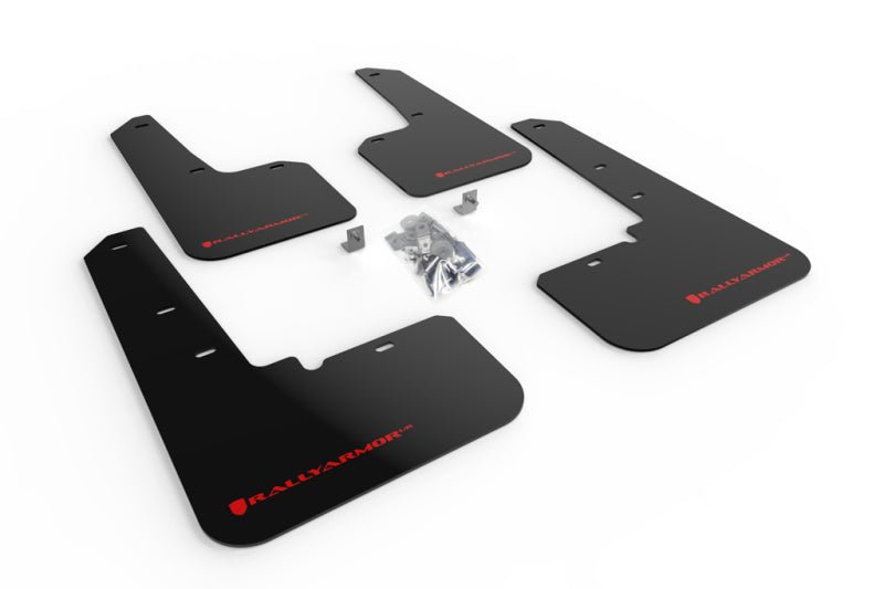 Rally Armor UR Black Mud Flap w/ Red Logo Subaru Outback 2020-2022 | MF66-UR-BLK/RD - JDMuscleMudflapsralMF66-UR-BLK/RD