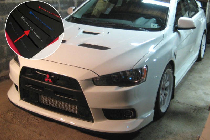 Rally Armor UR Black Mud Flap w/ Silver Logo Mitsubishi EVO X 2008-2017 | MF10-UR-BLK/SIL - JDMuscleMudflapsralMF10-UR-BLK/SIL