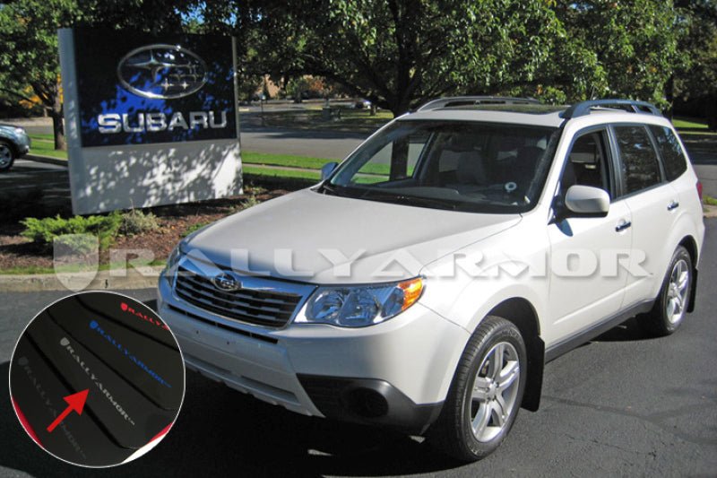 Rally Armor UR Black Mud Flap w/ Silver Logo Subaru Forester 2009-2013 | MF11-UR-BLK/SIL - JDMuscleMudflapsralMF11-UR-BLK/SIL