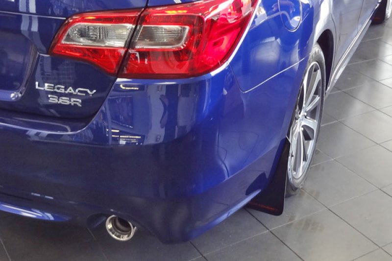 Rally Armor UR Black Mud Flap w/ Silver Logo Subaru Legacy 15-2019 | MF34-UR-BLK/SIL - JDMuscleMudflapsralMF34-UR-BLK/SIL