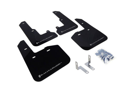 Rally Armor UR Black Mud Flap w/ Silver Logo Subaru Legacy 15-2019 | MF34-UR-BLK/SIL - JDMuscleMudflapsralMF34-UR-BLK/SIL