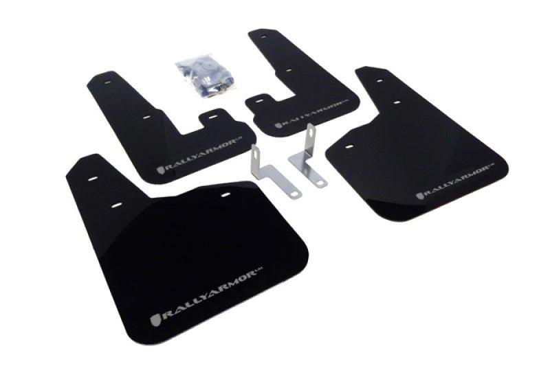 Rally Armor UR Black Mud Flap w/ Silver Logo Subaru Legacy 2010 - 2014 | MF14-UR-BLK/SIL - JDMuscleMudflapsralMF14-UR-BLK/SIL