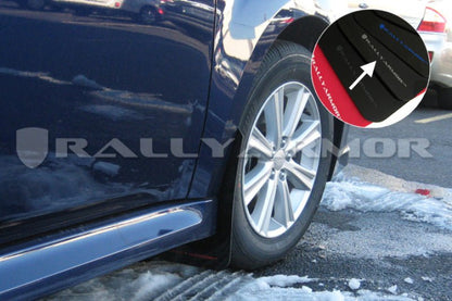Rally Armor UR Black Mud Flap w/ Silver Logo Subaru Legacy 2010 - 2014 | MF14-UR-BLK/SIL - JDMuscleMudflapsralMF14-UR-BLK/SIL