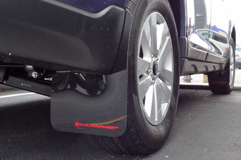 Rally Armor UR Black Mud Flap w/ Silver Logo Subaru Outback 15-2019 | MF36-UR-BLK/SIL - JDMuscleMudflapsralMF36-UR-BLK/SIL