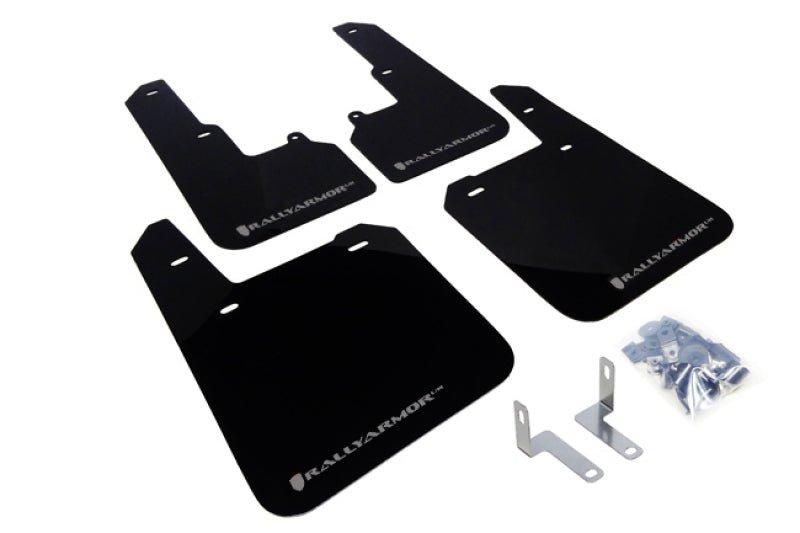 Rally Armor UR Black Mud Flap w/ Silver Logo Subaru Outback 15-2019 | MF36-UR-BLK/SIL - JDMuscleMudflapsralMF36-UR-BLK/SIL