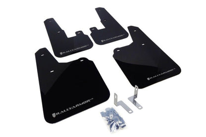 Rally Armor UR Black Mud Flap w/ Silver Logo Subaru Outback 2010+ | MF16-UR-BLK/SIL - JDMuscleMudflapsralMF16-UR-BLK/SIL