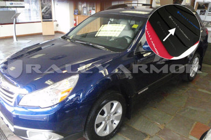Rally Armor UR Black Mud Flap w/ Silver Logo Subaru Outback 2010+ | MF16-UR-BLK/SIL - JDMuscleMudflapsralMF16-UR-BLK/SIL