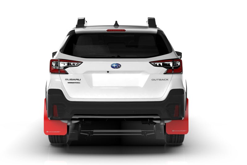 Rally Armor UR Black Mud Flap w/ Silver Logo Subaru Outback 2020-2022 | MF66-UR-BLK/SIL - JDMuscleMudflapsralMF66-UR-BLK/SIL
