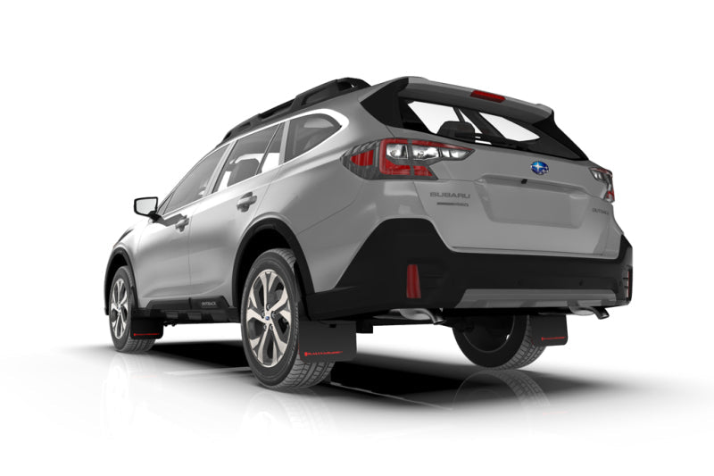 Rally Armor UR Black Mud Flap w/ Silver Logo Subaru Outback 2020-2022 | MF66-UR-BLK/SIL - JDMuscleMudflapsralMF66-UR-BLK/SIL