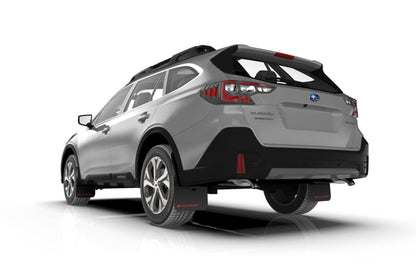 Rally Armor UR Black Mud Flap w/ Silver Logo Subaru Outback 2020-2022 | MF66-UR-BLK/SIL - JDMuscleMudflapsralMF66-UR-BLK/SIL
