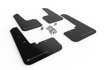 Rally Armor UR Black Mud Flap w/ Silver Logo Subaru Outback 2020-2022 | MF66-UR-BLK/SIL - JDMuscleMudflapsralMF66-UR-BLK/SIL