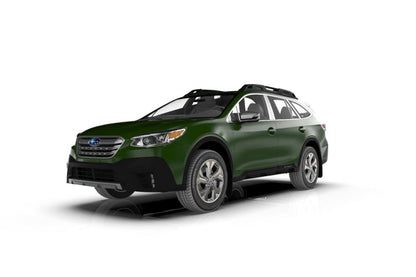 Rally Armor UR Black Mud Flap w/ Silver Logo Subaru Outback 2020-2022 | MF66-UR-BLK/SIL - JDMuscleMudflapsralMF66-UR-BLK/SIL