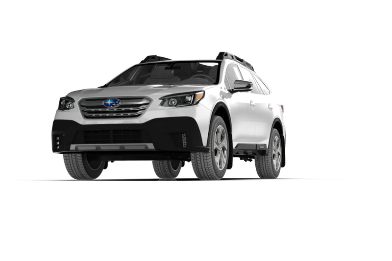 Rally Armor UR Black Mud Flap w/ Silver Logo Subaru Outback 2020-2022 | MF66-UR-BLK/SIL - JDMuscleMudflapsralMF66-UR-BLK/SIL