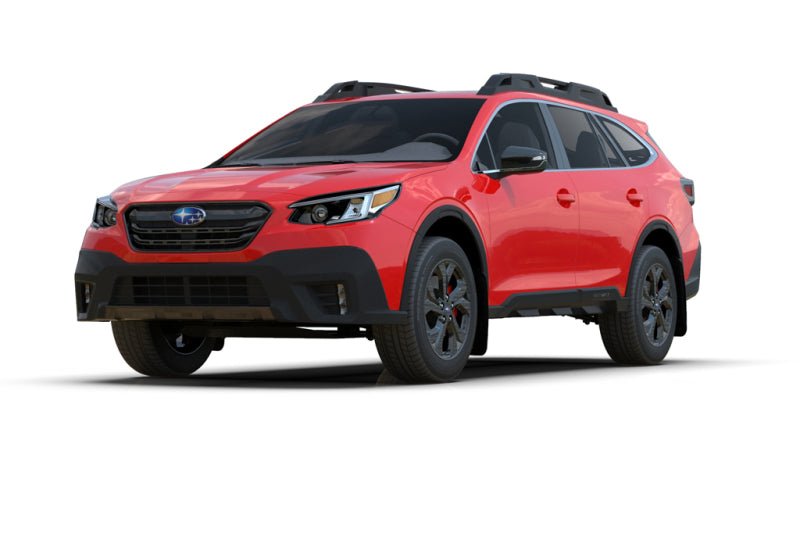 Rally Armor UR Black Mud Flap w/ Silver Logo Subaru Outback 2020-2022 | MF66-UR-BLK/SIL - JDMuscleMudflapsralMF66-UR-BLK/SIL
