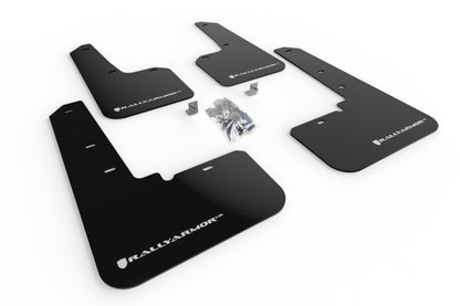 Rally Armor UR Black Mud Flap w/ White Logo Subaru Outback 2020-2022 | MF66-UR-BLK/WH - JDMuscleMudflapsralMF66-UR-BLK/WH