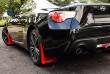 Rally Armor UR Red Mud Flap w/ White Logo Scion FR-S 2013-2016 / Subaru BRZ 2013+ | MF23-UR-RD/WH - JDMuscleMudflapsralMF23-UR-RD/WH