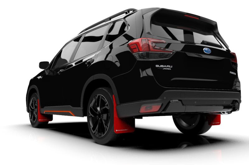 Rally Armor UR Red Mud Flap w/ White Logo Subaru Forester 2019-21 | MF52-UR-RD/WH - JDMuscleMudflapsralMF52-UR-RD/WH