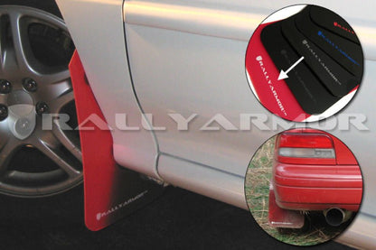 Rally Armor UR Red Mud Flap w/ White Logo Subaru Impreza 1993-2001 | MF2-UR-RD/WH - JDMuscleMudflapsralMF2-UR-RD/WH