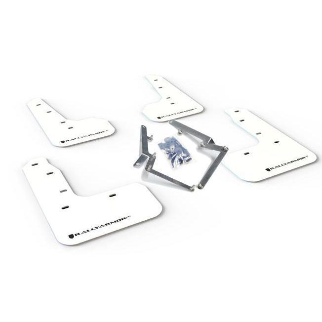 Rally Armor UR White Mud Flap w/ Black Logo Honda Civic Sport Touring & Hatch 2017-2019