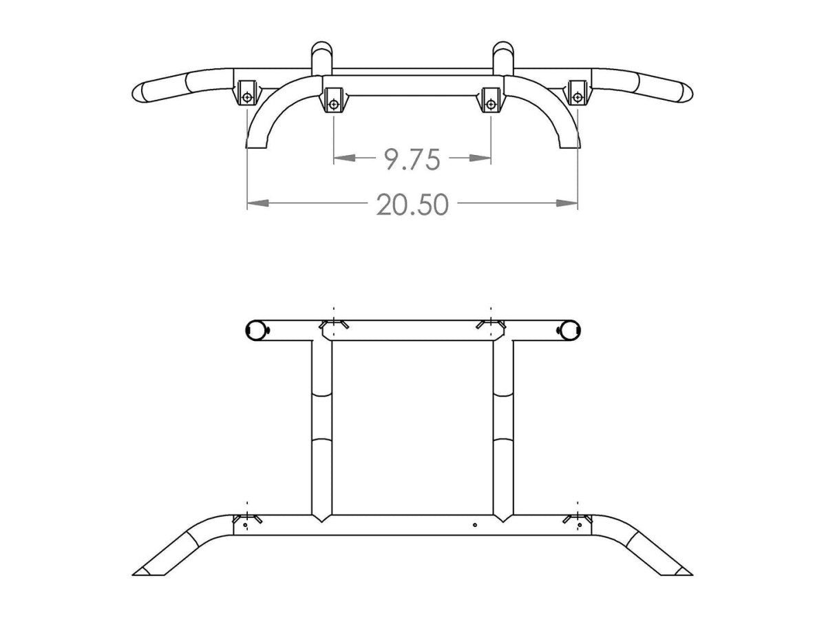 Rally Innovations [13 - 16 Crosstrek XV] Ultimate Light Bar | SU - GPA - ULB - 01 - JDMuscleBumper Guards / Light BarsRAISU-GPA-ULB-01