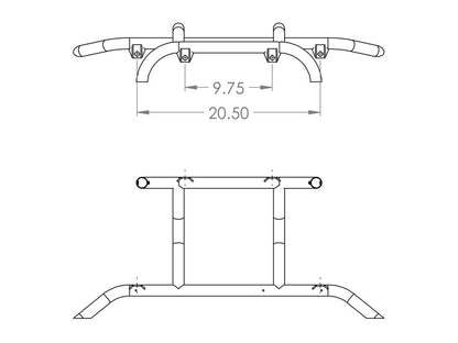 Rally Innovations [13 - 16 Crosstrek XV] Ultimate Light Bar | SU - GPA - ULB - 01 - JDMuscleBumper Guards / Light BarsRAISU-GPA-ULB-01