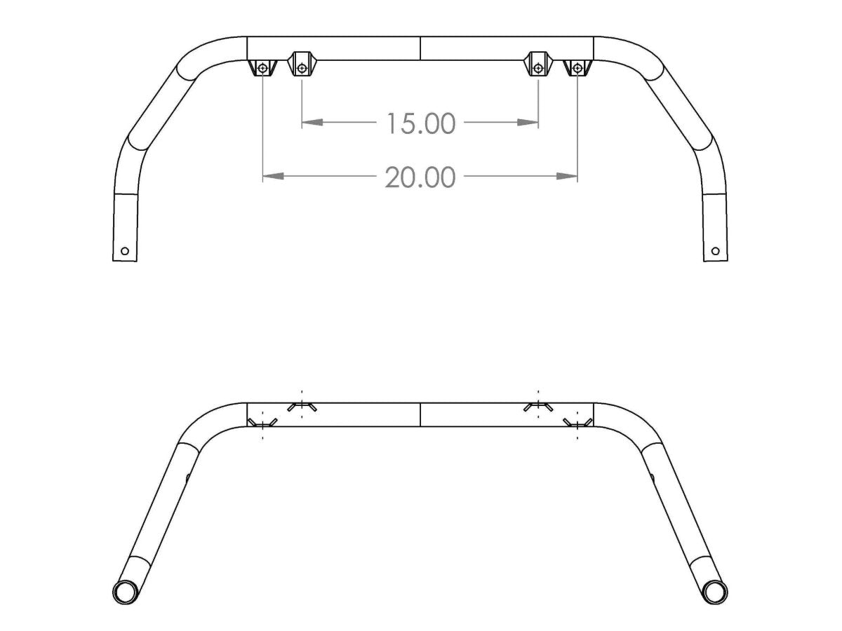 Rally Innovations Light Bar 2015+ Subaru Outback | SU - GSA - RLB - 01 - JDMuscleBumper Guards / Light BarsRAISU-GSA-RLB-01